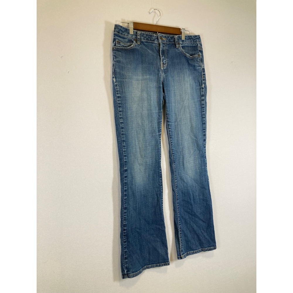 Y2K Classic Calvin Klein Jeans Womens 10 Blue Bootcut Flare Medium Wash Denim - Picture 11 of 12